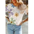 thumbnail image 4 of a.Jesdani Tee Boho Floral - Haut d'Été Doux, Respirant et Élégant!, 4 of 4