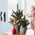 thumbnail image 2 of SDNall Décorations de Sapin de Noël, Lumières de Sapin de Noël, Sapin de Noël Extérieur, Brindilles et Feuilles de Noël Dorées et Rouges Fruit Rouge Fruit Couronne de Sapin de Noël Rotin Bricolage Accessoires Décoratifs, 2 of 9