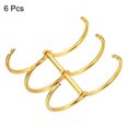 thumbnail image 3 of Unique Bargains 1.18' Dia. 3 Circle Detachable Metal Binder Rings Loose Leaf Rings, Gold Tone 6 Pack, 3 of 6