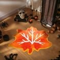 thumbnail image 4 of HHBEAUTY Halloween Bathroom Rug,Fall Maple Leaves Bath Mat Water Absorbent Non-Slip Washable for Shower Tub Microfiber Washable Absorbent Carpet Autumn Halloween Thanksgiving Home Kitchen Decoration, 4 of 7