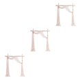 thumbnail image 3 of Decodeary Wedding Arch Drapes Memorable Setting For Big Day Not Easy To Wrinkle Easy Care shell pink 3Set, 3 of 6