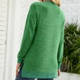 thumbnail image 4 of Pisexur Chandails en Molleton à Manches Longues pour Femmes Col Rond Décontracté T-Shirts Blouses Chandails en Molleton Tuniques avec Poche, 4 of 4