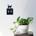 thumbnail image 2 of Village Wrought Iron ESS-6 Couvercle Interrupteur pour Chat Double - Noir, 2 of 3