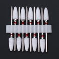 thumbnail image 4 of 10Pcs Nail Drill Set Electric Rotary Ceramic Drill Bit Wear Resistant Nail Drill Tool Set, 4 of 9