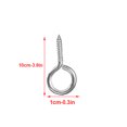 thumbnail image 2 of A Bag Eye Screws Lightweight Durable New-style Polished Unique Design Exquisite Appearance Distinctive Good Stability Hooks, 2 of 6