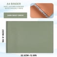 thumbnail image 3 of A4 Soft Binder Lateral Leather Face 6-hole Clip Binder Clasp Removable High Horizontal Text Clip Housing, 3 of 4