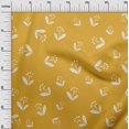 thumbnail image 3 of oneOone Polyester Spandex Yellow Fabric Floral Sewing Material Print Fabric By The Yard 56 Inch Wide-00, 3 of 4
