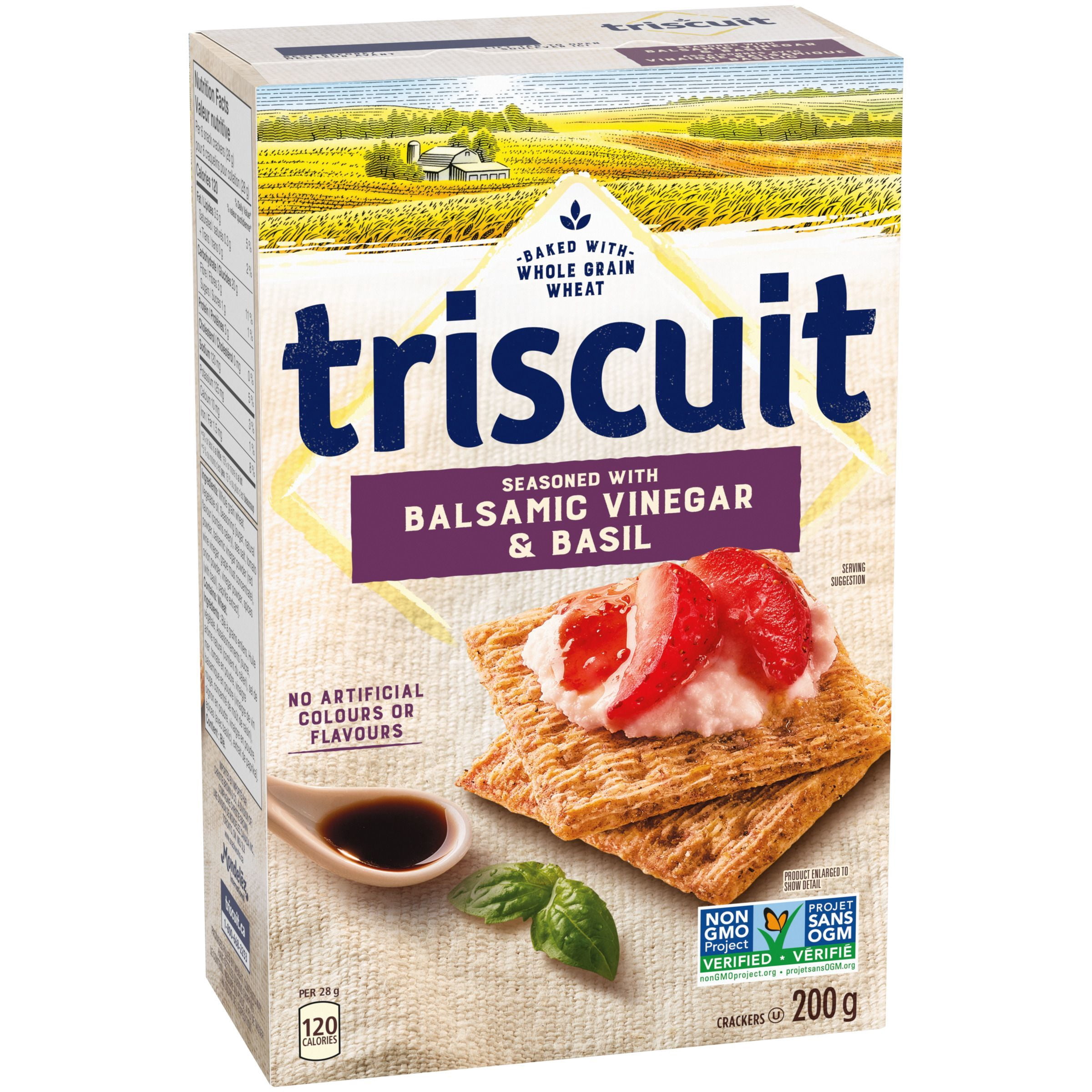 TRISCUIT Vinaigre Balsamique et Basilic Craquelins