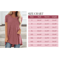 thumbnail image 3 of Hauts d'Été pour Femmes 2025 Tendance Entraînement Sorties Hauts Grande Taille Chemises Bohèmes Hawaïennes Manches Courtes Col Rond Blouses T-Shirt Long, 3 of 6