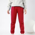 thumbnail image 5 of CHUANK Kids Boys Girls Sweatpants Workout Pants High Waisted Drawstring Trackpants Cinch Bottom Trousers, 5 of 5