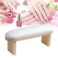thumbnail image 2 of tredstone Oreiller Repose-Bras en PU Lavable pour Manucure Salon de Manucure Haute Blanche, 2 of 5