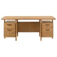 thumbnail image 4 of Coaster Roldan 69" 4-Drawer Transitional Wood Computer Desk in Light Ash, 4 of 15