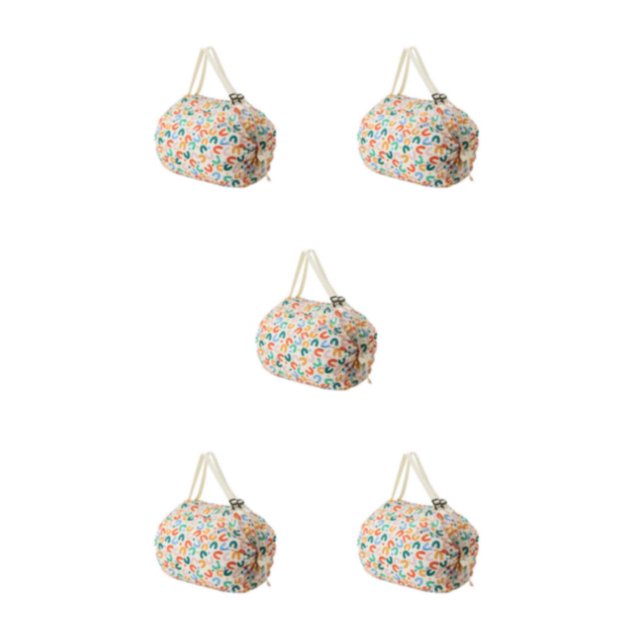 Youkk Sac de Rangement Pliable Pratique Compagnon de Voyage Réutilisable Sacs de Rangement Pliables Lettre C 5Set