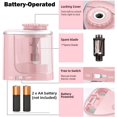 thumbnail image 2 of 1-Piece Electric Pencil Sharpener — Designed for Children: Features a Sharp Blade for Rapid Sharpening; Suitable for No. 2 Pencils, Schools, Classrooms, Offices, and Home Use.,Blue, 2 of 7