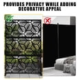 thumbnail image 3 of Edtara Outdoor Privacy Screen, Laser Cut Metal Divider Panel with Tropical Leaf Design, Freestanding and Weatherproof for Patio, Deck, Backyard, or Balcony, 3 of 8