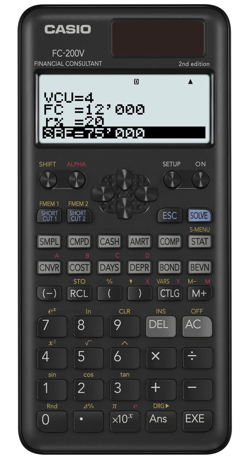 FC-200V-2, Casio Financial Consultant Calculator