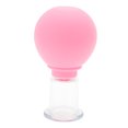 thumbnail image 1 of Unique Bargains 1 Pc Convenient Cupping Facial Tools for Beauty Parlor 0.79" Pink Silicone Glass, 1 of 5
