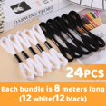 thumbnail image 2 of 10 Skeins Black Embroidery Floss, 8m Cotton Embroidery Floss - Cross Stitch Thread Set,White Black, 2 of 5