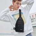 thumbnail image 2 of Bag Strap Crossbody,Strap Bag Crossbody Backpack with With Headphone Hole Strap Backpack Hiking Backpack Multipurpose Crossbody Chest Bag,Backpack for Hiking, 2 of 9