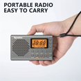 thumbnail image 3 of Portable Radio Batteries Operated Pocket Radios Equipped with Alarm and Timer Functions, with Backlit Display, 3 of 9