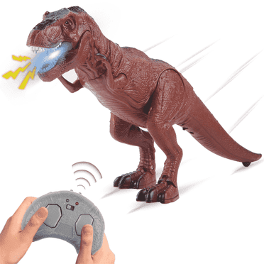 GRM Jouets Dinosaures Télécommandés pour Garçons Enfants, Dinosaure Électronique RC 2,4G T-Rex