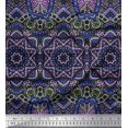 thumbnail image 1 of Soimoi Viscose Chiffon Fabric Mandala Kaleidoscope Decor Fabric Printed Yard 42 Inch Wide, 1 of 3