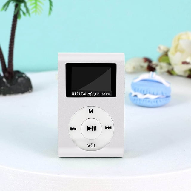 EGNMCR Portable MP3 Player, Mini USB LCD Screen MP3 Card Support Sports Music Player MP Player