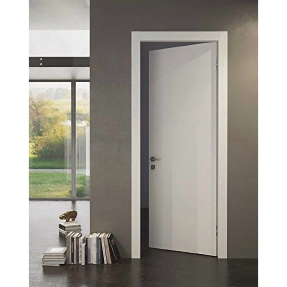 SARTODOORS Sarto Planum 0010 Wood Modern Interior Door Slab White Silk 24 x 80, Use as Barn Door, Pocket Door, Sliding Door, Closet Door