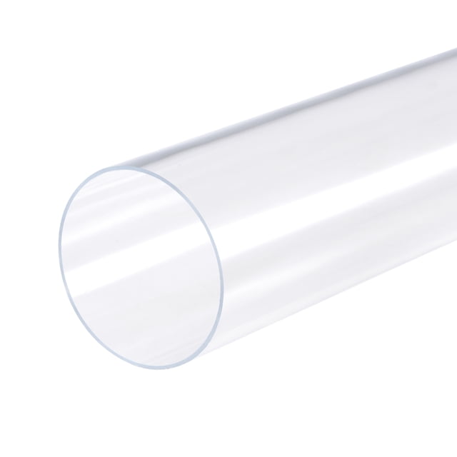 Unique Bargains 76mm ID 80mm OD 20' Tube Acrylique Rigide Tube Rond Clair Impact Élevé pour l'Éclairage, Modèles, Plomberie, Artisanat
