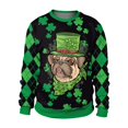 thumbnail image 1 of PMUYBHF Chandails à Capuche pour Hommes Chandail Homme Printemps et Automne Grande Fleur Imprimé Intégral Manches Longues Col Rond Sans Capuche Floral Tendance Mode Chandail en Molleton de Base Chandails en Molleton pour Hommes Manches Longues Grand, 1 of 3