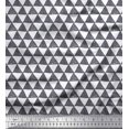 thumbnail image 1 of Soimoi Tissu Satin Modal Imprimé Géométrique au Mètre 42 Pouces de Large, 1 of 3