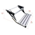 thumbnail image 4 of GEARFLAG Manual RV Step Single, Aluminum, 440 lbs Capacity, Anti-Slip, Folding Entry Step for Camper, Trailer, Motorhome, 4 of 6
