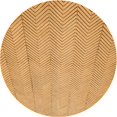 thumbnail image 1 of Ahgly Tapis Rond Lavable en Machine Intérieur Transitionnel Jaune Orange, 4 Pieds Rond, 1 of 7