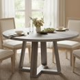 thumbnail image 3 of 47 in Round Dining Table, Grey Finish Circle Kitchen Table (Table Only), 3 of 9