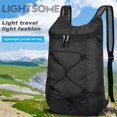 thumbnail image 3 of JP Sac à Dos de Randonnée Ultraléger Pliable 16L - Sac de Camping Extérieur Imperméable, Facile à Transporter, Noir, 3 of 7