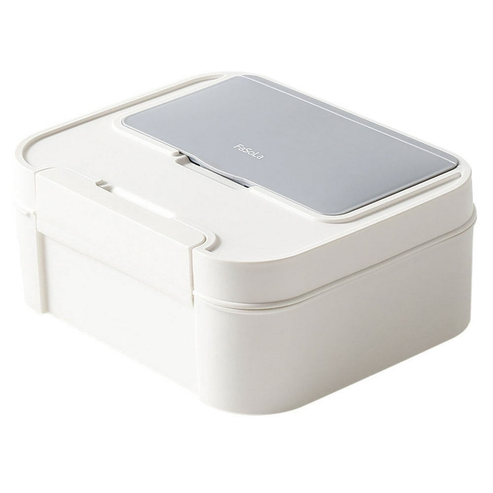 HLONK Small First Aid Kit Storage Bins Home Use Storage Case Firstaid Kit Office First Aid Grid Bin Multi-grid Medical Case