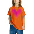 thumbnail image 2 of Posijego T-Shirts de la Saint-Valentin pour Enfants, T-Shirt Graphique avec Cœur, Garçons Filles, Col Rond, Manches Courtes, Hauts Mignons, 2 of 4