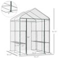 thumbnail image 3 of Outsunny Portable Walk-in Flower Greenhouse, 3 of 10