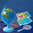 thumbnail image 4 of Dvkptbk Rotating World Globe with Stand for Learning, Educational Rotating World Map Globe, Mini Earth Children Globe for Classroom Geography Education, 4 of 6
