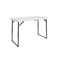 thumbnail image 1 of COSCO 4 ft. Centerfold Blow Mold Utility Table, Adjustable Height, White, 1 of 6
