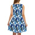 thumbnail image 4 of Ovzne Robes d'Été pour Femmes 2025 Robe Décontractée Ample d'Été Imprimée Sans Manches Col en V Ensemble Haut/chemise Robe de Vacances Imprimée Liquidation, 4 of 6