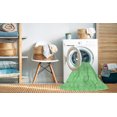 thumbnail image 2 of Ahgly Company Tapis de Zone Rond Vert Transitionnel pour Intérieur Lavable à la Machine, 3 Pieds Rond, 2 of 7