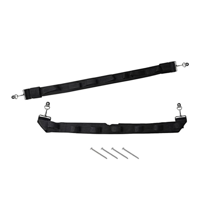 2Pcs Véhicule Support de Canne à Pêche Sangle de Transport de Ceinture 7 Tige Capacité Lourde