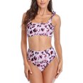 thumbnail image 1 of Charmo Womens Bikini Sets Leopard Printed High Waisted Swimsuits, 1 of 6
