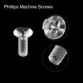thumbnail image 4 of Unique Bargains M4x12mm Plastic Phillips Machine Screws, PC Flat Head Machine Bolts 10 Pack, 4 of 4