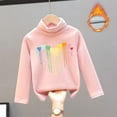 thumbnail image 2 of Girls Graphic Fall Tees High Collar Velvet Warmth Soft Unisex L Going Out Fall Tops for 7-8 Years, 2 of 3