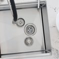 thumbnail image 2 of Azuni Passoire de Cuisine en Acier Inoxydable 3 1/2 Pouces x 4 3/8 Pouces ST03, 2 of 8