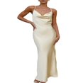thumbnail image 1 of Robe Longue Moulante pour Femmes avec Bretelles Spaghetti, 1 of 8