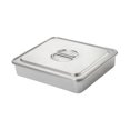 thumbnail image 3 of Rongfmy Cake Pan with Cover Rectangular Stainless Steel Nonstick with Lid DIY Baking Pan 34cmx29cm, 3 of 9