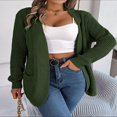 thumbnail image 2 of MesaSe Womens Open Front Knit Cardigan Long Sleeve Solid Color Pocket Sweater Loose Fall Tops S, 2 of 7